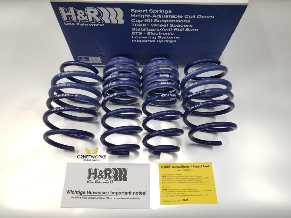 H&R Performance Lowering Springs –– Audi S3(8V) quattro